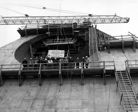 Top-out pour for the MSCB