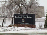 PAR complex Cavalier Air Force Station sign (previous version)