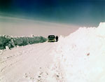 Rural road after snow storm