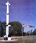 Spartan replica missile in the triangle north of Cavalier, ND