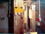 RLOB blast doors and warning sign
